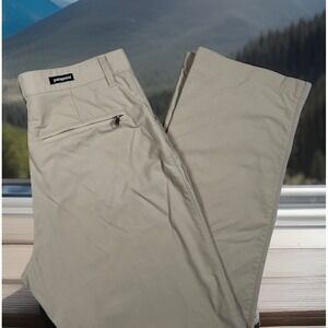 Patagonia Open Leg Hiking Pants Women 10 Zipped Pockets Nylon Lightweight